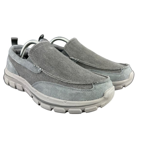 Skechers Palmero Matthis Charcoal Grey Slip On Casual Shoes Men's Sz 8.5-9.5 EE - Picture 4 of 9